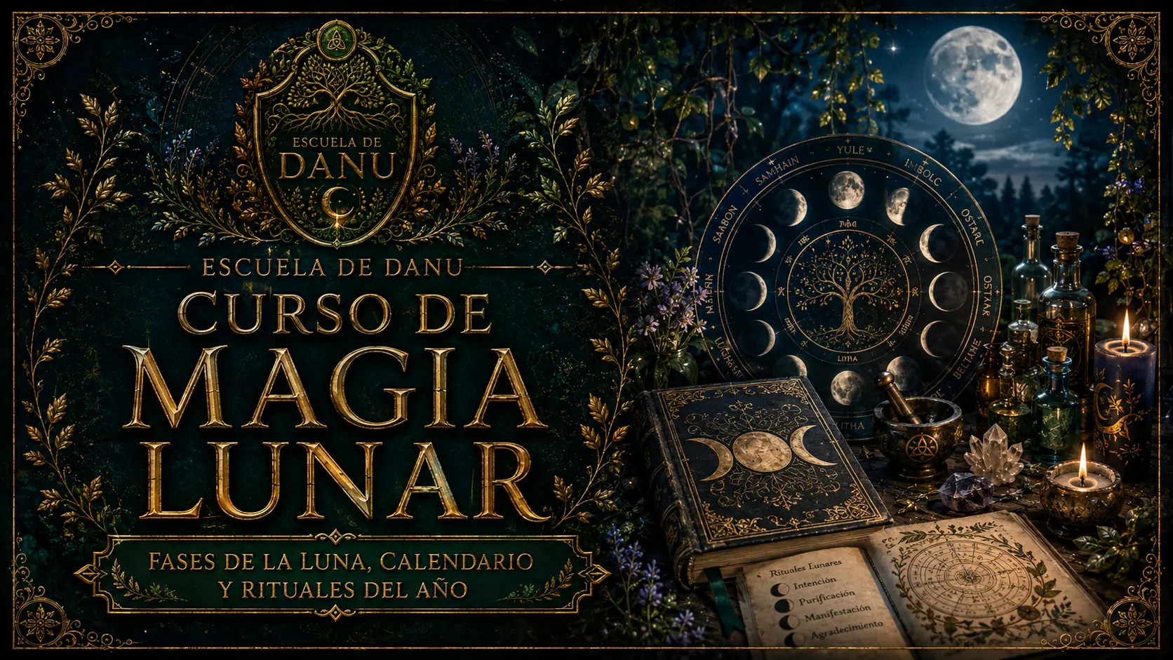 Portada de Curso de Magia Lunar