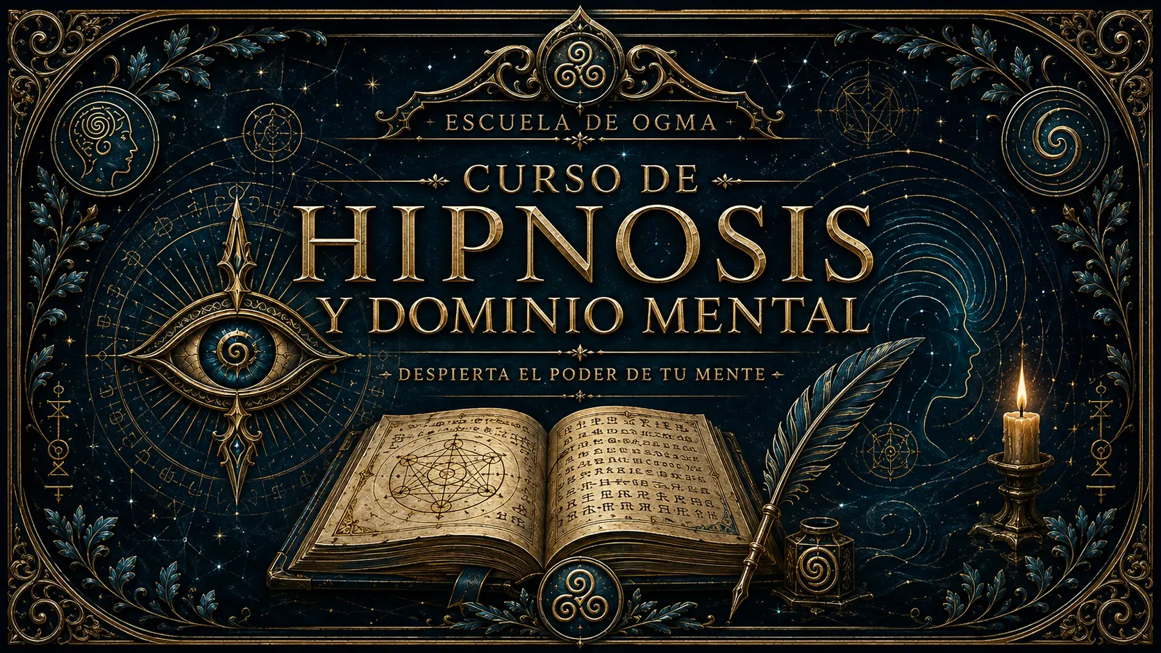 Portada de Curso de Hipnosis y Dominio Mental