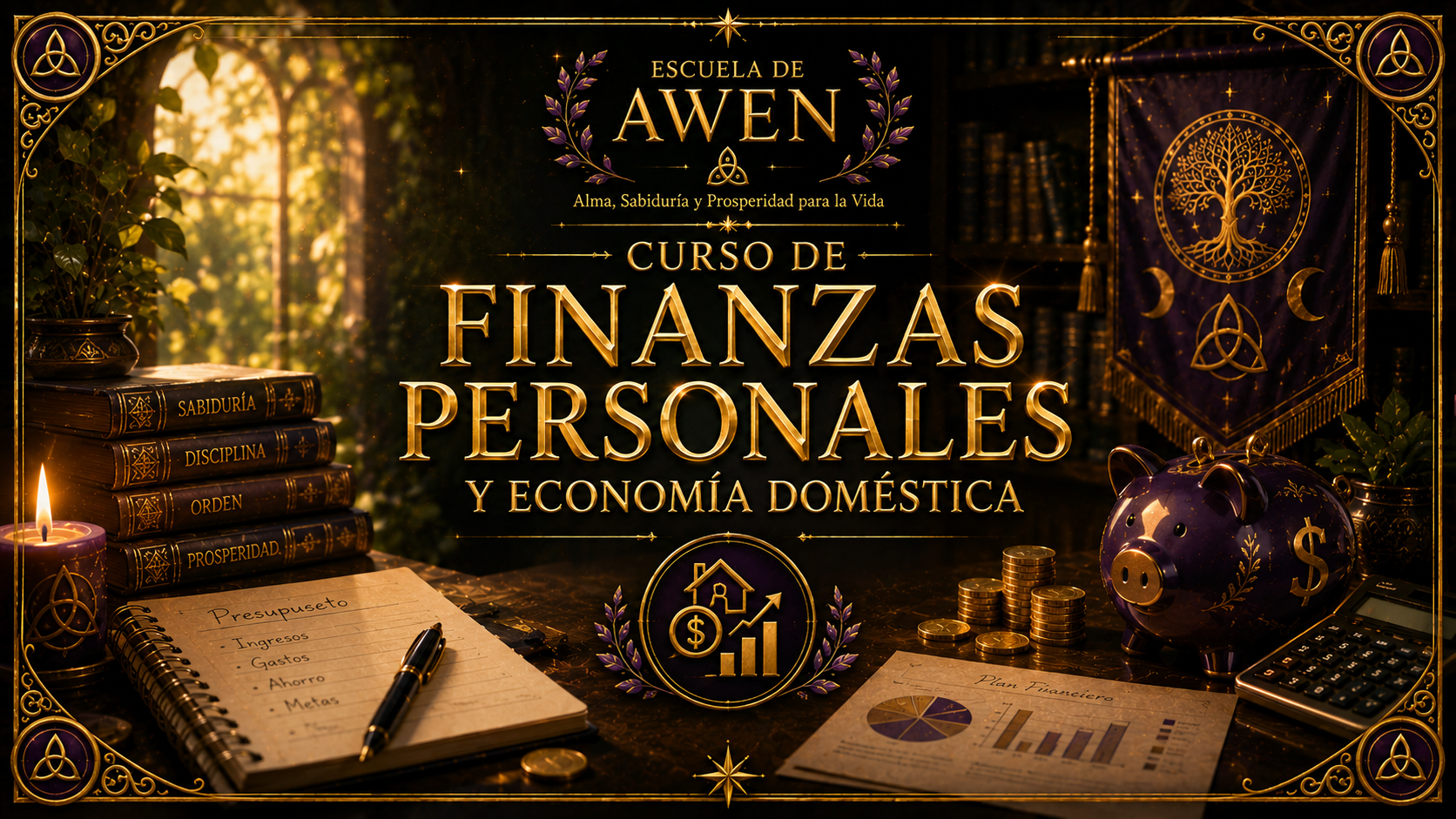 Portada de Curso de Finanzas Personales y Economía Doméstica