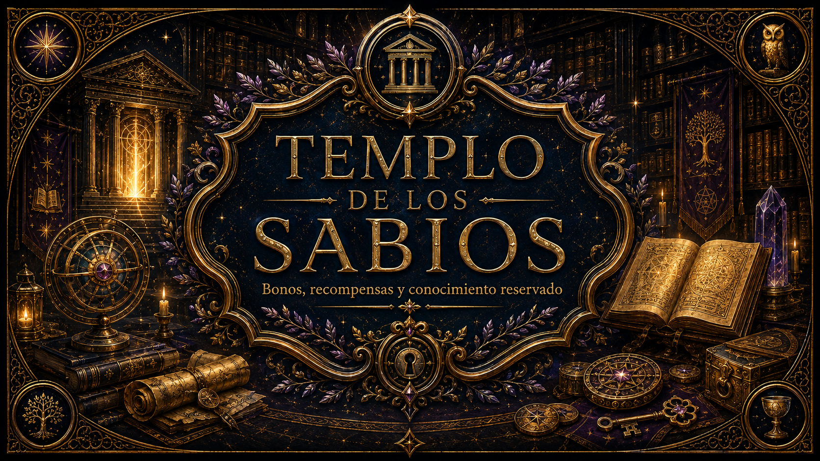 Templo de los Sabios: bonos, recompensas y conocimiento reservado